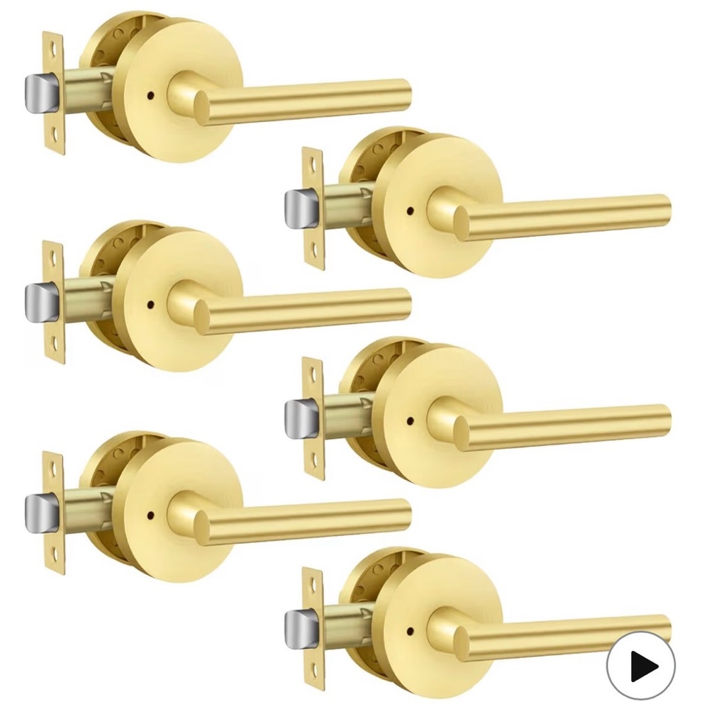 Gold Door Handle Set